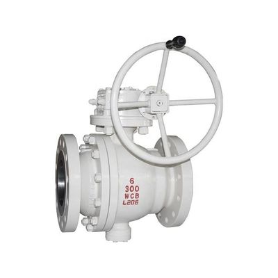 کیفیت  Cast Trunnion Ball Valve 2" - 40" API 6D Flange 2 Piece Cast Steel 300LB کارخانه