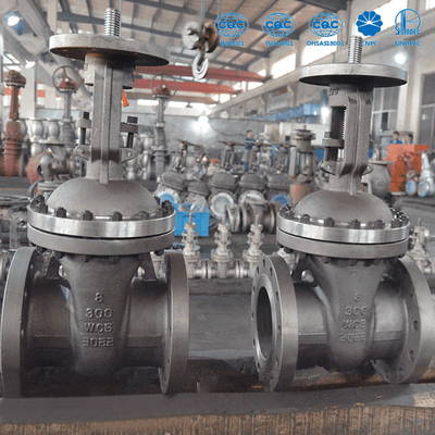 دریچه های دریچه ای فولادی ریخته گری انتهای فلنج ASME B16.5 اندازه 2 تا 36 اینچ API 6D