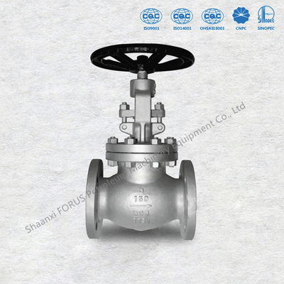 انتهای فلنج شیرهای گلوب فولاد ریخته گری ساقه بلند ASME B16.5 سایز 2 اینچ تا 36 اینچ BS1873
