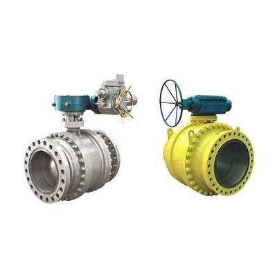 API 6D API 608 فولاد جعل شده 3 قطعه Trunnion Valve Ball Flange Ends