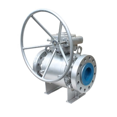 API 6D API 608 فولاد جعل شده 3 قطعه Trunnion Valve Ball Flange Ends