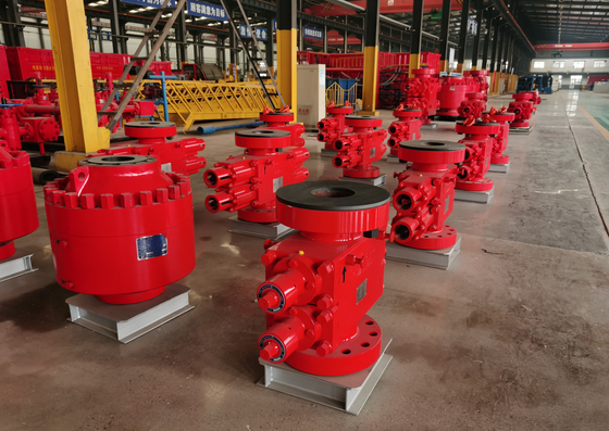 دستي دو بار رام فشار BOP 5000PSI 7-1/16 "محافظ انفجار حفاری میدان نفت