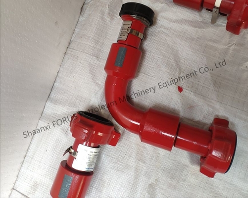جعل شده 1 اینچ 60 نوع آلیاژ فولاد پیچ مشترک فشار کار 5000 PSI API 16C COC ارائه فرآیند جعل شده برای حفاری نفت