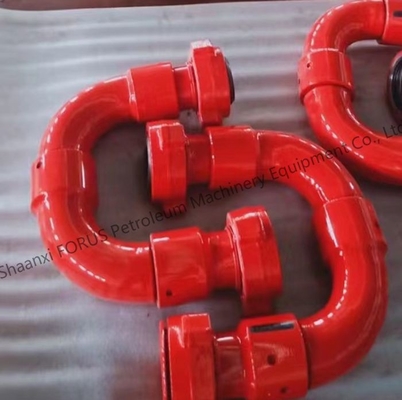 3 اینچ 10 نوع فشار کار مشترک چرخ دار 5000 PSI API 16C فرآیند جعل استاندارد برای حفاری میدان نفت COC ارائه شده است