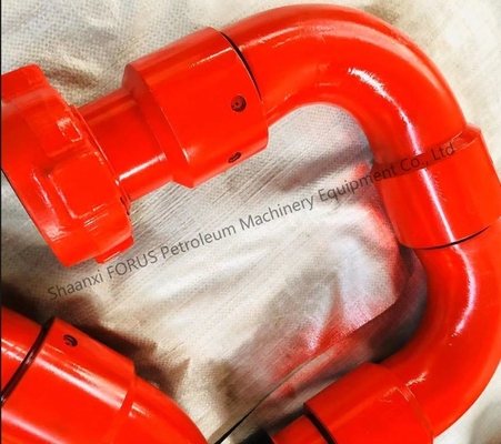 3 اینچ 10 نوع فشار کار مشترک چرخ دار 5000 PSI API 16C فرآیند جعل استاندارد برای حفاری میدان نفت COC ارائه شده است
