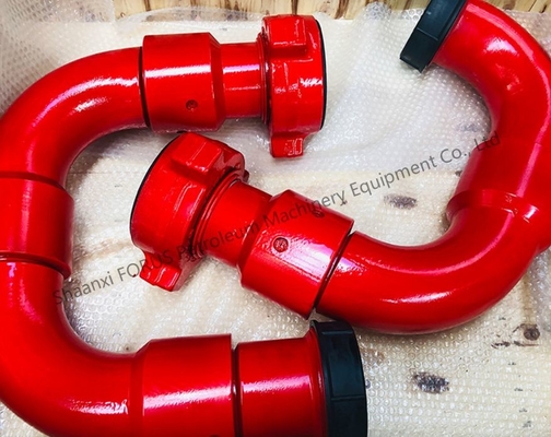 3 اینچ 10 نوع فشار کار مشترک چرخ دار 5000 PSI API 16C فرآیند جعل استاندارد برای حفاری میدان نفت COC ارائه شده است