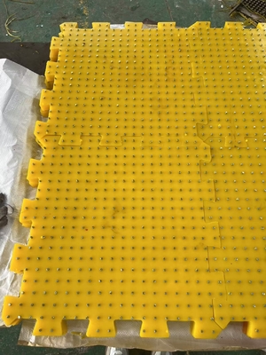 1MX1M فرش ضد لغزش سطح کف برای رینگ ضخامت کف 30MM PU برای حفاری