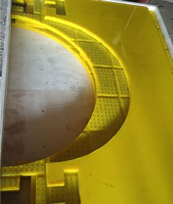 زیرانداز ضد لغزش صفحه گردان مواد PU مقاوم در برابر سایش مورد استفاده برای ZP175