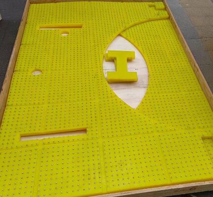 زیرانداز ضد لغزش صفحه گردان مواد PU مقاوم در برابر سایش مورد استفاده برای ZP175