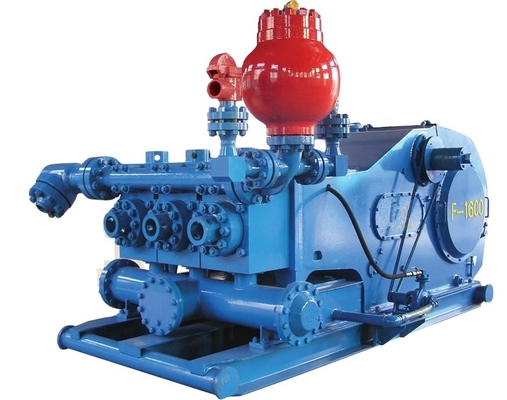 پمپ گل حفاری F-1600 Heringbone Gear Horizontal Triplex Single Acting