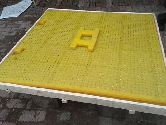 حفاری روغنی تشک ضد لغزش زرد 83"X74" صنعتی